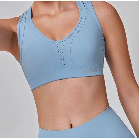 YVETTE Power Cross Back, Padded Running Bra, High Support, Sz S+ - Picture 1 of 5